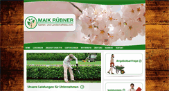 Desktop Screenshot of maik-ruebner.de